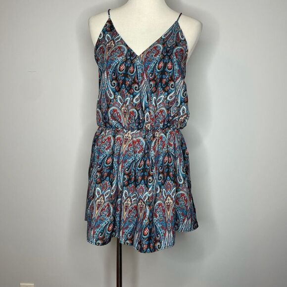 Earthbound- Multicolor Patterned Romper - Picture 1 of 4